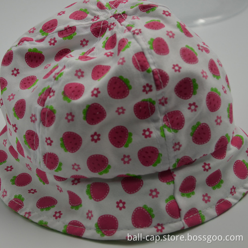 100%cotton printed Bucket infant hat
